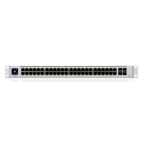 Коммутатор/ 48-port, Layer 2 PoE switch with a silent, fanless cooling system.195W total PoE availability