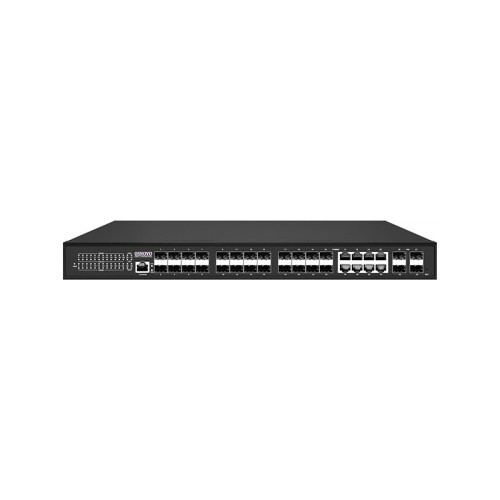 Коммутатор/ OSNOVO Управляемый (L3) гигабитный коммутатор, 16*SFP 1000 Base-X, 8xGE Combo (RJ45 + SFP), 4*10G SFP+ Uplink