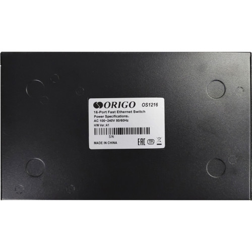 Unmanaged Switch 16x100Base-TX, metal case
