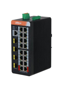 Коммутатор Dahua DH-IS4420-16GT-240 (L2) 20x1Гбит/с 3SFP 16PoE 240W управляемый