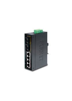 ISW-501T коммутатор для монтажа в DIN рейку/ IP30 Slim Type 5-Port Industrial Fast Ethernet Switch (-40 to 75 degree C)