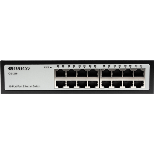Unmanaged Switch 16x100Base-TX, metal case