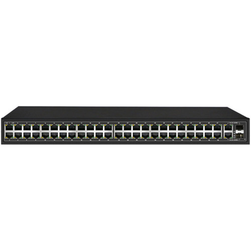 Коммутатор/ OSNOVO 48 портовый PoE коммутатор, 48*10/100 Base-T PoE, 2*GE Combo Uplink, PoE на порт до 30W, суммарная мощность PoE до 700W