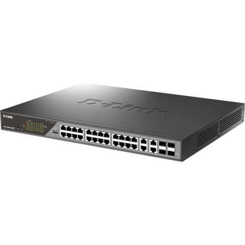 Сетевой коммутатор/ Smart L2 Surveillance Switch 24х1000Base-T PoE (8 PoE ports 802.3bt 90W), 4xCombo 1000Base-T PoE/SFP, PoE Budget 518W, Long-range PoE up to 250m