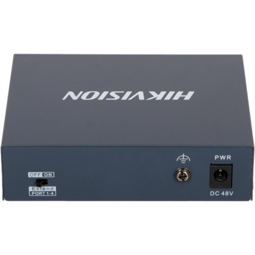Коммутатор Hikvision DS-3E0105P-E/M(B) 4x100Мбит/с 4PoE+ 35W неуправляемый