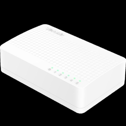 Tenda S105 Мини-коммутатор неуправляемый, 5 портов 5x100 Мбит/с, настольный, пластиковый корпус