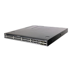 Коммутатор Edge-corE 4630-54PE-O-AC-F Edge-corE AS4630-54PE, 48-Port GE RJ45 port PoE++, 4x25G SFP+, 2 port 100G QSFP28 for stacking, Broadcom Trident 3, Dual-core Intel Denverton CPU, dual AC 1200W PSUs and 2 + 1 Fan Modules with port-to-power airflow, 2