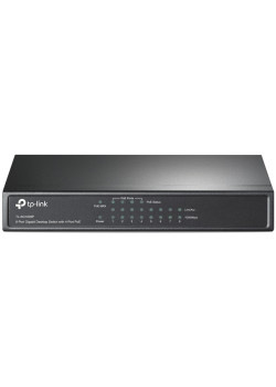 8-Port Gigabit Desktop PoE Switch, 8 Gigabit RJ45 ports including 4 PoE ports, steel case