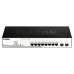 Коммутатор/ Smart L2 Switch 8х1000Base-T PoE, 2х1000Base-X SFP, PoE Budget 65W, Compact CLI