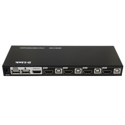 Коммутатор/ DKVM-410H 4-port KVM Switch, HDMI+USB ports