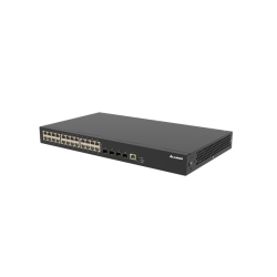 24xGE (RJ-45), 4x10G (SFP+); AC+AC встроенные; исполнение 19'' , стекируемый;