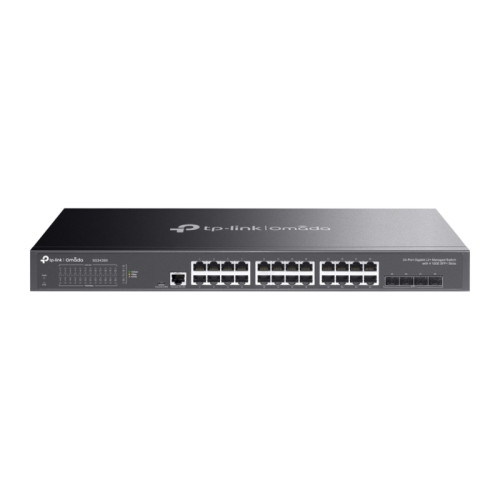 Коммутатор/ JetStream™ 24-port Pure-Gigabit L2+ Managed Switch, 24 10/100/1000Mbps RJ45, 4*10G SFP+ Slots Коммутатор/ JetStream™ 24-port Pure-Gigabit L2+ Managed Switch, 24 10/100/1000Mbps RJ45, 4*10G SFP+ Slots