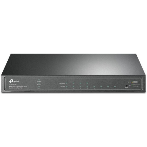 Коммутатор TP-Link JetStream SG2008P (L2) 8x1Гбит/с 4PoE+ 62W управляемый
