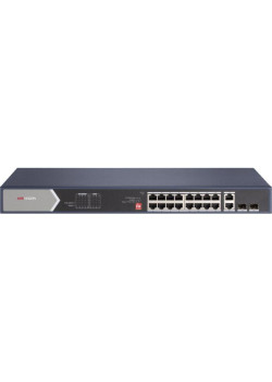 Коммутатор Hikvision DS-3E0520HP-E 18x1Гбит/с 2SFP 12PoE+ 4PoE++ 225W неуправляемый