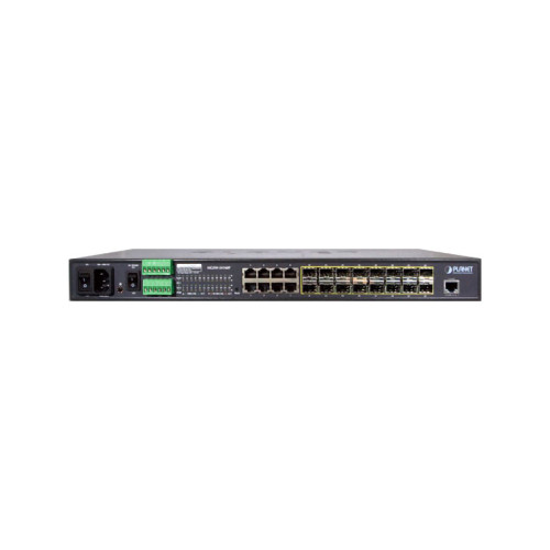 коммутатор/ PLANET 16-Port 100/1000Base-X SFP + 8-Port 10/100/1000Base-T L2/L4 Managed Metro Ethernet Switch (AC+2 DC, DIDO) коммутатор/ PLANET 16-Port 100/1000Base-X SFP + 8-Port 10/100/1000Base-T L2/L4 Managed Metro Ethernet Switch (AC+2 DC, DIDO)