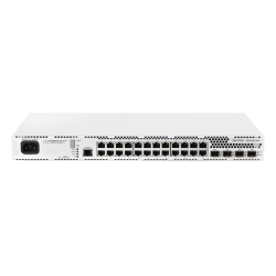Ethernet-коммутатор MES2300-24P, 24 порта 10/100/1000BASE-T (RJ-45) PoE/PoE+, 4 порта 10GBASE-R (SFP+)/1000BASE-X (SFP), L3