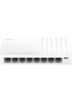 Коммутатор/ 8-Port Gigabit Desktop Switch, 8 10/100/1000M RJ45 Ports, Loop Detection, Desktop Plastic Case, Power Saving, Plug & Play, Wall-Mount,  Power Adapter Not Included