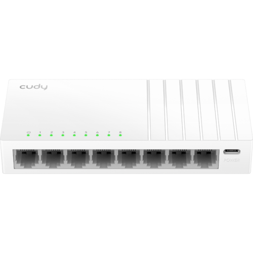 Коммутатор/ 8-Port Gigabit Desktop Switch, 8 10/100/1000M RJ45 Ports, Loop Detection, Desktop Plastic Case, Power Saving, Plug & Play, Wall-Mount,  Power Adapter Not Included