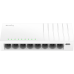 Коммутатор/ 8-Port Gigabit Desktop Switch, 8 10/100/1000M RJ45 Ports, Loop Detection, Desktop Plastic Case, Power Saving, Plug & Play, Wall-Mount,  Power Adapter Not Included