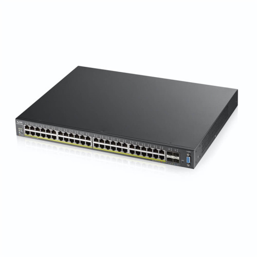 Коммутатор/ ZYXEL XGS2210-52HP, 48 port Gigabit L2 managed PoE+ switch, 375 Watt, 4x 10G