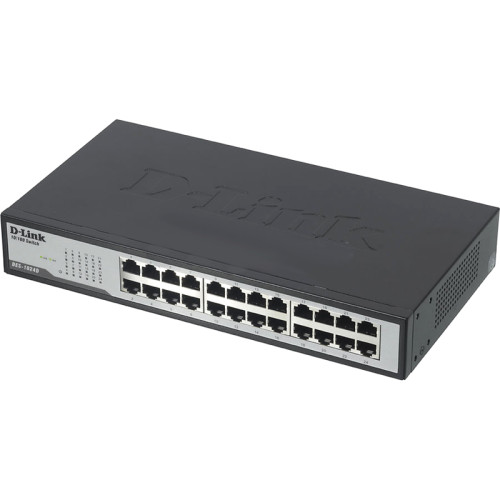 Коммутатор/ DES-1024D Unmanaged Switch 24x100Base-TX, metal case