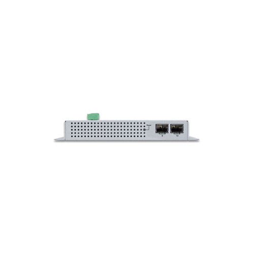 коммутатор/ PLANET WGS-5225-8P2S IP30, IPv6/IPv4, L2+ 8-Port 10/100/1000T 802.3at PoE + 2-Port 1G/2.5G SFP Wall-mount Managed Switch (-40~75 degrees C, dual power input on 48-56VDC terminal block and power jack, ERPS Ring, 1588, Modbus TCP, ONVIF, SNMPv3,