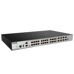 Коммутатор/ Управляемый L3 стекируемый коммутатор, 20x1000Base-T, 4x10GBase-X SFP+, 4xCombo 1000Base-T/SFP, защита от статического электричества до 6 кВ, CLI, порт управления 1000Base-T, консольный порт RJ-45, консольный порт mini-USB, 1xUSB, RPS, Alarm-п