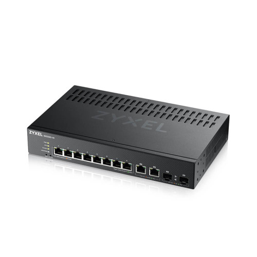 Коммутатор/ ZYXEL NebulaFlex Pro GS2220-10HP Hybrid L2 PoE+ Switch, 19 