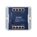 коммутатор/ PLANET WGS-818HP IP30 Industrial 8-Port 10/100/1000T 802.3at PoE+ Wall-mount Gigabit Switch (120W PoE Budget, Standard/VLAN/Extend mode, fanless, -20 to 60 C), 54V 130W  AC power adapter included