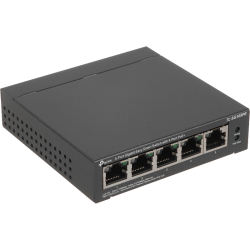 Коммутатор/ Easy Smart Gigabit 5-port switch with 4 PoE + ports, metal case, desktop installation, PoE budget-65W, 802.1 q VLAN support