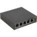 Коммутатор/ Easy Smart Gigabit 5-port switch with 4 PoE + ports, metal case, desktop installation, PoE budget-65W, 802.1 q VLAN support
