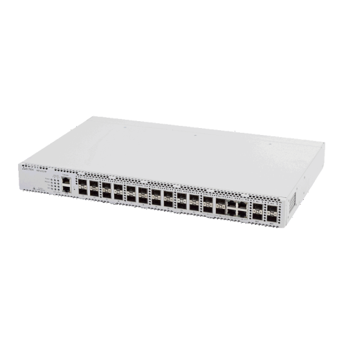 Ethernet-коммутатор MES3324F, 20 портов 1000Base-X(SFP), 4 комбинированных порта 10/100/1000Base-T/1000Base-X(SFP), 4 порта 10GBase-R (SFP+), L3, 2 слота для модулей питания