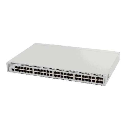 Ethernet-коммутатор MES3348, 48 портов 10/100/1000 Base-T, 4 порта 10Base-R(SFP+)/1000 Base-X (SFP), L3, 2 слота для модулей питания