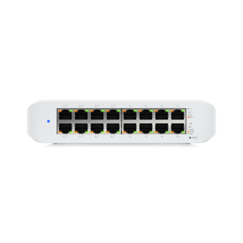 Коммутатор/ Wall-mountable, 16-port, Layer 2 PoE switch with a fanless cooling system.45W total PoE availability