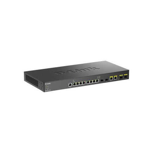 Коммутатор/ DXS-1210-12TC Smart L2+ Switch 8x10GBase-T, 2x10GBase-X SFP+, 2xCombo 10GBase-T/SFP+, CLI, RJ45 Console