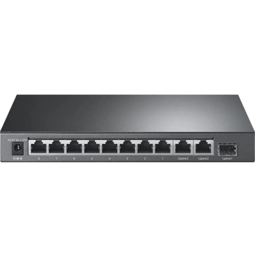 Коммутатор/ 8-Port 10/100Mbps + 3-Port Gigabit Desktop Switch with 8-Port PoE+