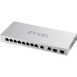 Switch Zyxel XGS1010-12, 8xGE, 2x1/2.5GE, 2xSFP+, desktop, silent
