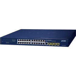 коммутатор/ PLANET GS-4210-24T4S IPv4/IPv6, 24-Port 10/100/1000T + 4-Port 100/1000X SFP L2/L4 SNMP Manageable Gigabit Ethernet Switch(supports ERPS Ring, CloudViewer app, MQTT and Cybersecurity feature)