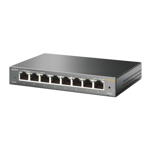 Коммутатор/ 8-Port Gigabit Desktop Easy Smart Switch, 8 10/100/1000Mbps RJ45 ports