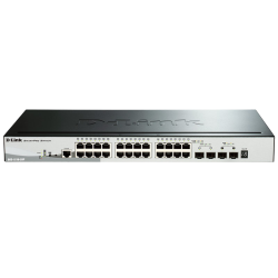 Сетевой коммутатор/ Gigabit Stackable SmartPro Switch with 24 10/100/1000Base-T PoE ports, 2 Gigabit SFP, 2 10G SFP+  ports