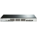 Сетевой коммутатор/ Gigabit Stackable SmartPro Switch with 24 10/100/1000Base-T PoE ports, 2 Gigabit SFP, 2 10G SFP+  ports
