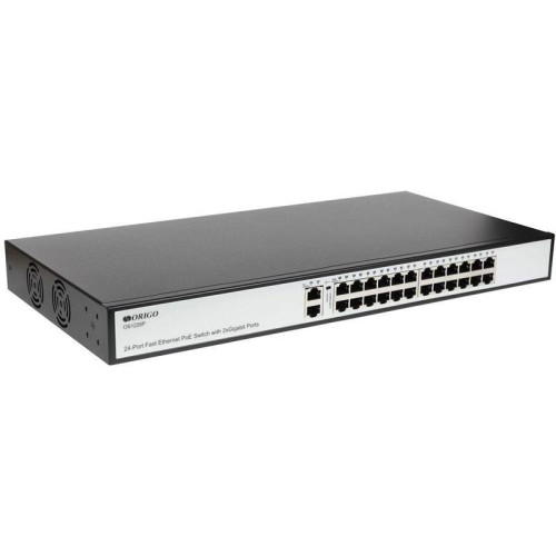 Коммутатор/ Неуправляемый PoE-коммутатор, 24x100Base-TX PoE, 2x1000Base-T, PoE-бюджет 285 Вт, PoE до 250 м, комплект для установки в 19 Коммутатор/ Неуправляемый PoE-коммутатор, 24x100Base-TX PoE, 2x1000Base-T, PoE-бюджет 285 Вт, PoE до 250 м, комплект для установки в 19