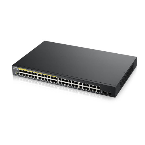 Kоммутатор/ Zyxel GS1900-48HPv2 Smart L2 PoE + switch, rack 19 