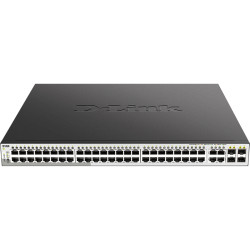 Коммутатор/ DGS-1210-52MP/F Smart L2 Switch 48х1000Base-T PoE, 4хCombo 1000Base-T/SFP, PoE Budget 370W, Compact CLI