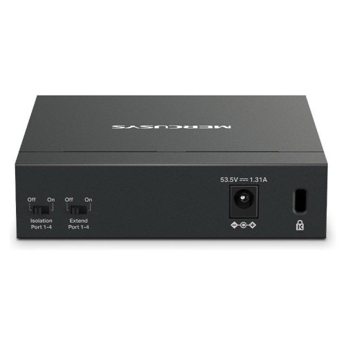 Коммутатор Mercusys MS105GP (L2) 5x1Гбит/с 4PoE+ 65W неуправляемый