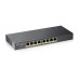 Коммутатор/ Zyxel GS1900-8HP Smart L2 PoE+ Switch , 8xGE PoE+, Desktop, Silent, Budget PoE 70W Коммутатор/ Zyxel GS1900-8HP Smart L2 PoE+ Switch , 8xGE PoE+, Desktop, Silent, Budget PoE 70W