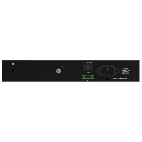 Коммутатор/ Управляемый L2 коммутатор, 8x1000Base-T, 2x10GBase-X SFP+, защита от статического электричества до 6 кВ, CLI, консольный порт RJ-45, RPS, поддержка Dying Gasp