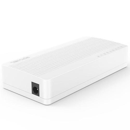 Коммутатор Tenda S108 Мини-коммутатор неуправляемый, 8 портов 8x100 Мбит/с, настольный, пластиковый корпус