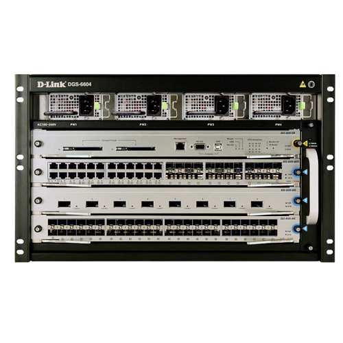 Сетевой коммутатор/ Chassis Switch with Control Module and Power supply (DGS-6604 + DGS-6604-CM + DGS-6600-PWR)