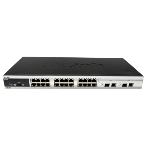 Сетевой коммутатор/ 24-port UTP 10/100Mbps + 2 combo 1000BASE-T/SFP, L2 Single IP Management Switch, 19